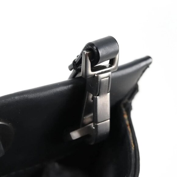 GUCCI Bamboo Hand Bag Leather 2way Black 002 1016 Auth 133424 - Picture 13 of 16